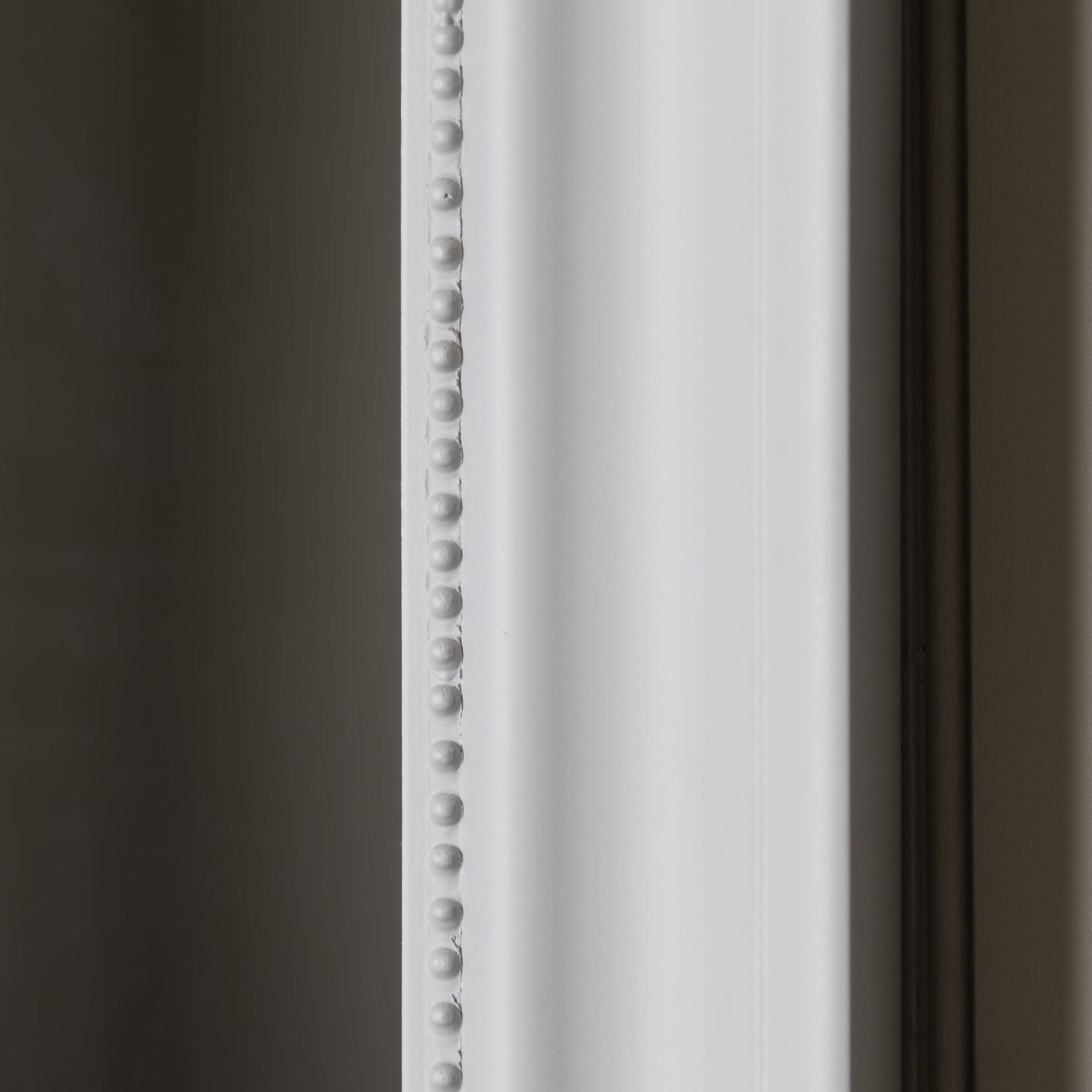 Iowa Stone White Rectangle Wall Mirror Large